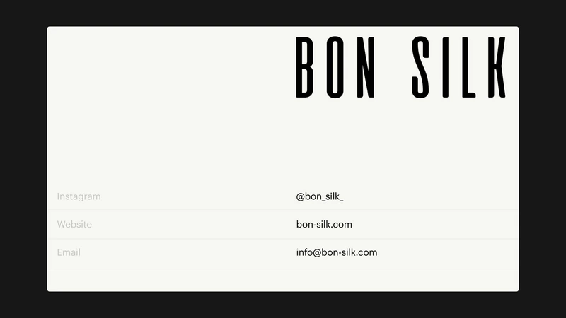BonSilk — слайд 12